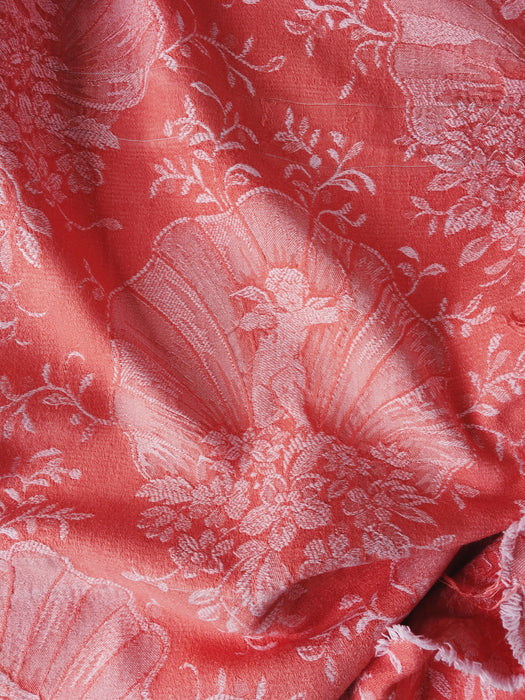 Pink ticking with cupids. Spain c.1940 - Lot of 2 pieces