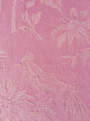 Exotic bird in pink ticking. Spain c.1950 - 68×96 cm