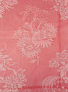 Pink ticking with chrysanthemums and possibly Mount Fuji. Spain c.1950 - 110×70 cm 