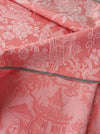 Chinoiserie in pink ticking. Very rare! Spain c.1940 - 143×190 cm