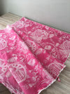 Pink chinoiserie ticking. Spain c.1900 - Lot of 4 pieces