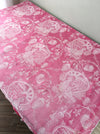 Pink chinoiserie ticking. Spain c.1900 - Lot of 4 pieces