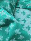 Small flowers in emerald green ticking. Spain c.1940 - Lot of 2 pieces