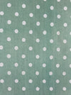 Green ticking with white polka dots. Spain c.1940 - 82×112 cm