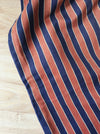 Orange and blue striped ticking. Finland c.1930 - 53 cm × 3.8 meters (2 pieces avail.)