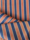 Orange and blue striped ticking. Finland c.1930 - 53 cm × 3.8 meters (2 pieces avail.)