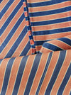Orange and blue striped ticking. Finland c.1930 - 53 cm × 3.8 meters (2 pieces avail.)