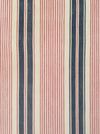Narrow red, blue and white stripes ticking. Finland c.1900 - 58 cm × 3.8 meters (2 pieces avail.)