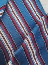 Cover in multicolored blue, red, and white stripes. Finland c.1900 - 114×188 cm 