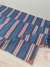 Cover in multicolored blue, red, and white stripes. Finland c.1900 - 114×188 cm 