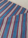 Cover in multicolored blue, red, and white stripes. Finland c.1900 - 114×188 cm 