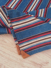 Cover in multicolored blue, red, and white stripes. Finland c.1900 - 114×188 cm 