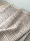 Grey linen striped ticking. Finland c.1900 - 60 cm × 2.7 meters