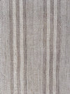 Grey linen striped ticking. Finland c.1900 - 60 cm × 2.7 meters