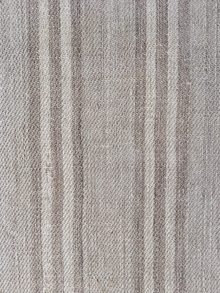 Neutral Stripes Antique European Ticking Fabric Recovered Panels REC-FI-007 - Ticking Depot