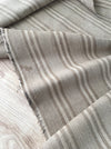 Grey linen striped ticking. Finland c.1900 - 60 cm × 2.7 meters