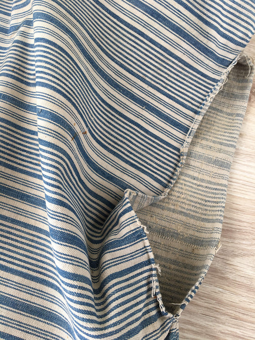 Ticking cover in raw blue and white stripes. Finland c.1900 - 51×90 cm