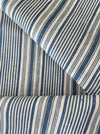Ticking cover in raw blue and white stripes. Finland c.1900 - 51×90 cm