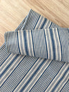 Ticking cover in raw blue and white stripes. Finland c.1900 - 51×90 cm
