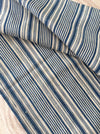 Ticking cover in stripes indigo blue and off-white. Very rare. Finland c.1900