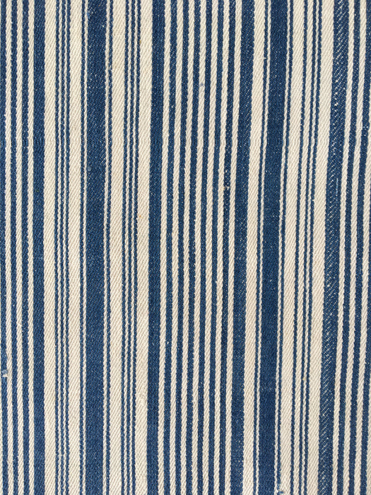 Ticking cover in stripes indigo blue and off-white. Very rare. Finland c.1900