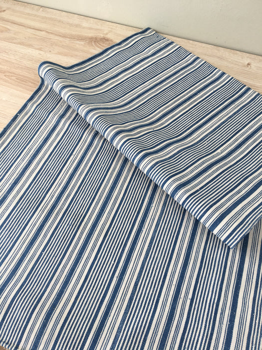 Ticking cover in stripes indigo blue and off-white. Very rare. Finland c.1900