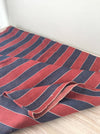 Finnish ticking in red and blue stripes. Extraordinary. Rustic. c.1900 - 55 cm × 3 meters (2 pieces avail.)