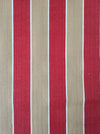 Finnish ticking in tan, red, and white stripes. c.1930 - 94 cm × 3 meters (9 m avail.)