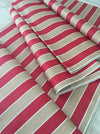 Finnish ticking in tan, red, and white stripes. c.1930 - 94 cm × 3 meters (9 m avail.)