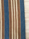 Finnish ticking cover in denim blue and brown stripes. c.1910 very antique and precious - 53×87 cm