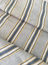 Finnish ticking cover in grey, white, and yellow stripes. c.1900 very antique and precious - 49×90 cm