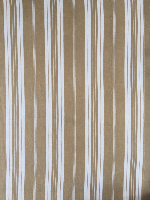 Brown striped ticking. France c.1900 - 4.3 meters