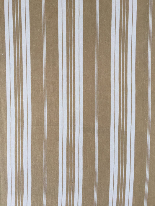 Brown striped ticking. France c.1900 - 4.3 meters