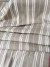 Gray and ecru striped ticking. France c.1900 - 4.1 meters