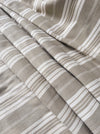 Gray and ecru striped ticking. France c.1900 - 4.1 meters
