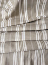 Gray and ecru striped ticking. France c.1900 - 4.1 meters