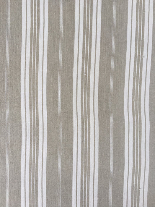 Gray and ecru striped ticking. France c.1900 - 4.1 meters