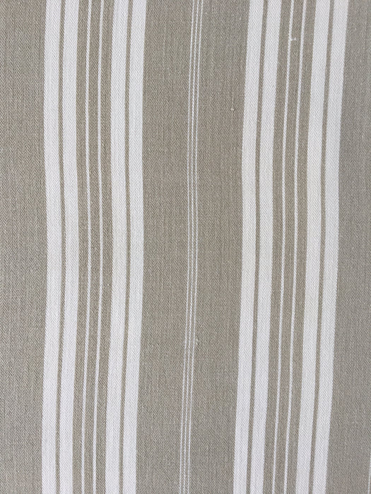Gray and ecru striped ticking. France c.1900 - 4.1 meters