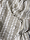 Gray and ecru striped ticking. France c.1900 - 4.1 meters