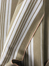 Greenish beige striped ticking. France c.1900 - 4.4 meters