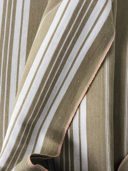 Neutral Stripes Antique European Ticking Fabric Recovered Panels REC-FR-007 - Ticking Depot