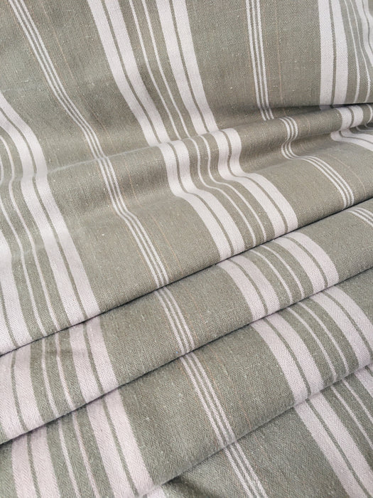 Gray striped ticking. France c.1900 - 4.3 meters