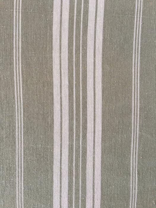 Gray striped ticking. France c.1900 - 4.3 meters