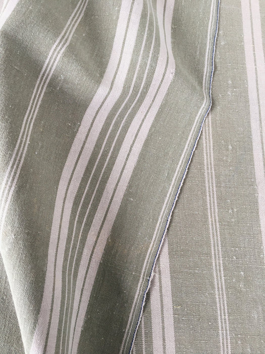Gray striped ticking. France c.1900 - 4.3 meters