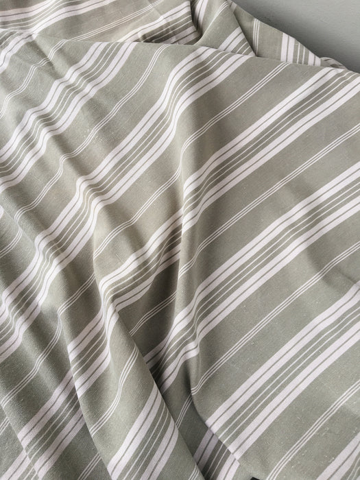 Gray striped ticking. France c.1900 - 4.3 meters