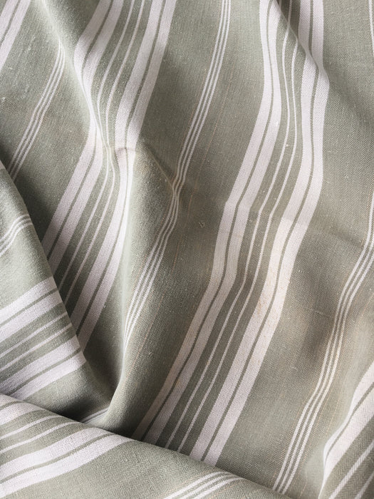 Gray striped ticking. France c.1900 - 4.3 meters