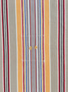 Cheerful ticking in yellow, beige, red, white stripes. Spain c.1950 - Lot of 2 pieces