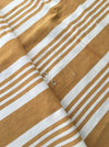 DISTRESSED - Yellow striped ticking. Spain c.1900 - Lot of 2 pieces