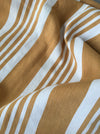 DISTRESSED - Yellow striped ticking. Spain c.1900 - Lot of 2 pieces