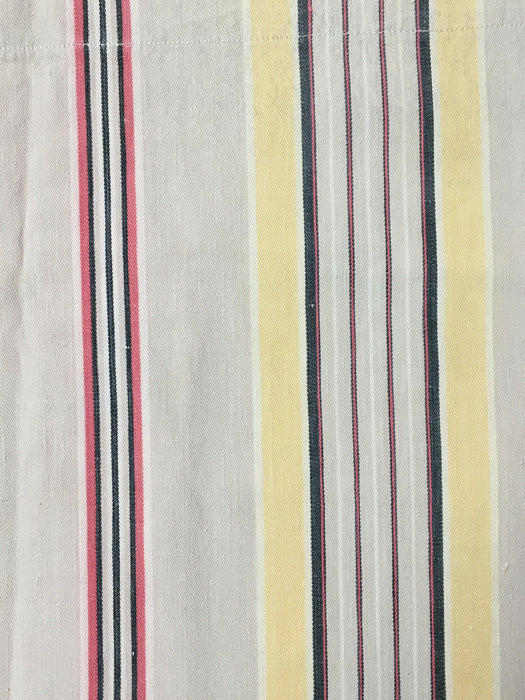 Yellow Stripes Antique European Ticking Fabric Recovered Panels REC-RA-AMARILLO-004C - Ticking Depot